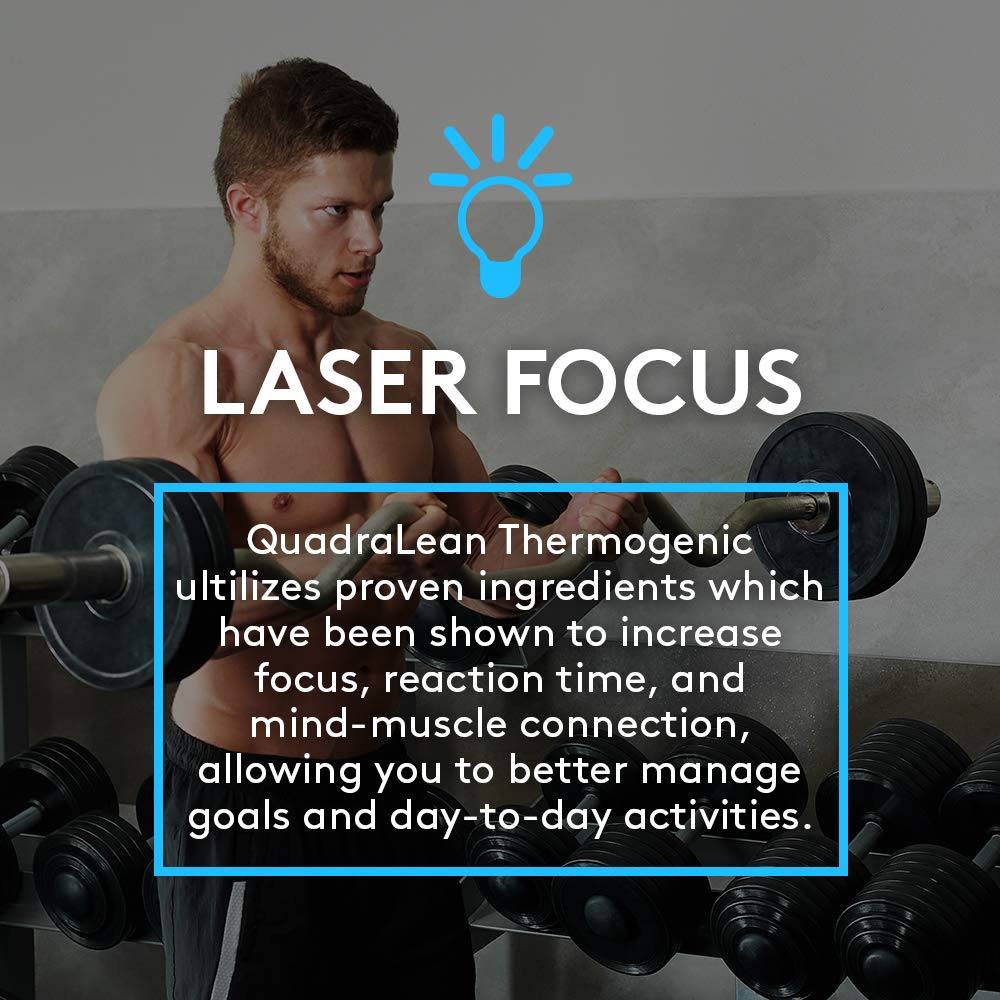 RSP Nutrition QuadraLean Thermogenic Fat Burner for Men & Women, Weight Loss Supplement RSP NUTRITION