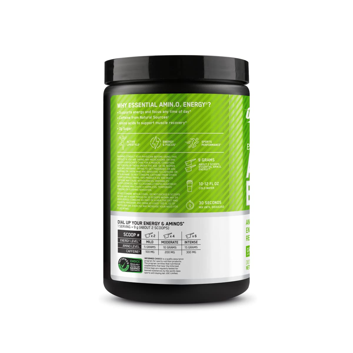 Optimum Nutrition Amino Energy - Pre Workout with Green Tea, BCAA, Amino Acids Optimum Nutrition