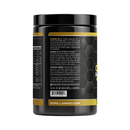 Gorilla Mode Base Pre Workout - Raises Nitric Oxide · Intense Focus & Drive · Endurance