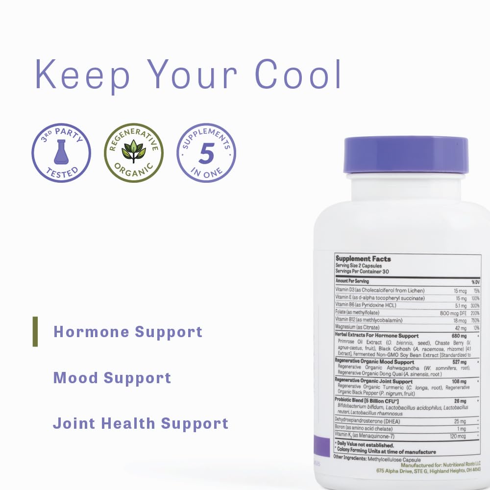 Nutritional Roots 5-in-1 Menopause Support Herbal Multivitamin for Women Nutritional Roots