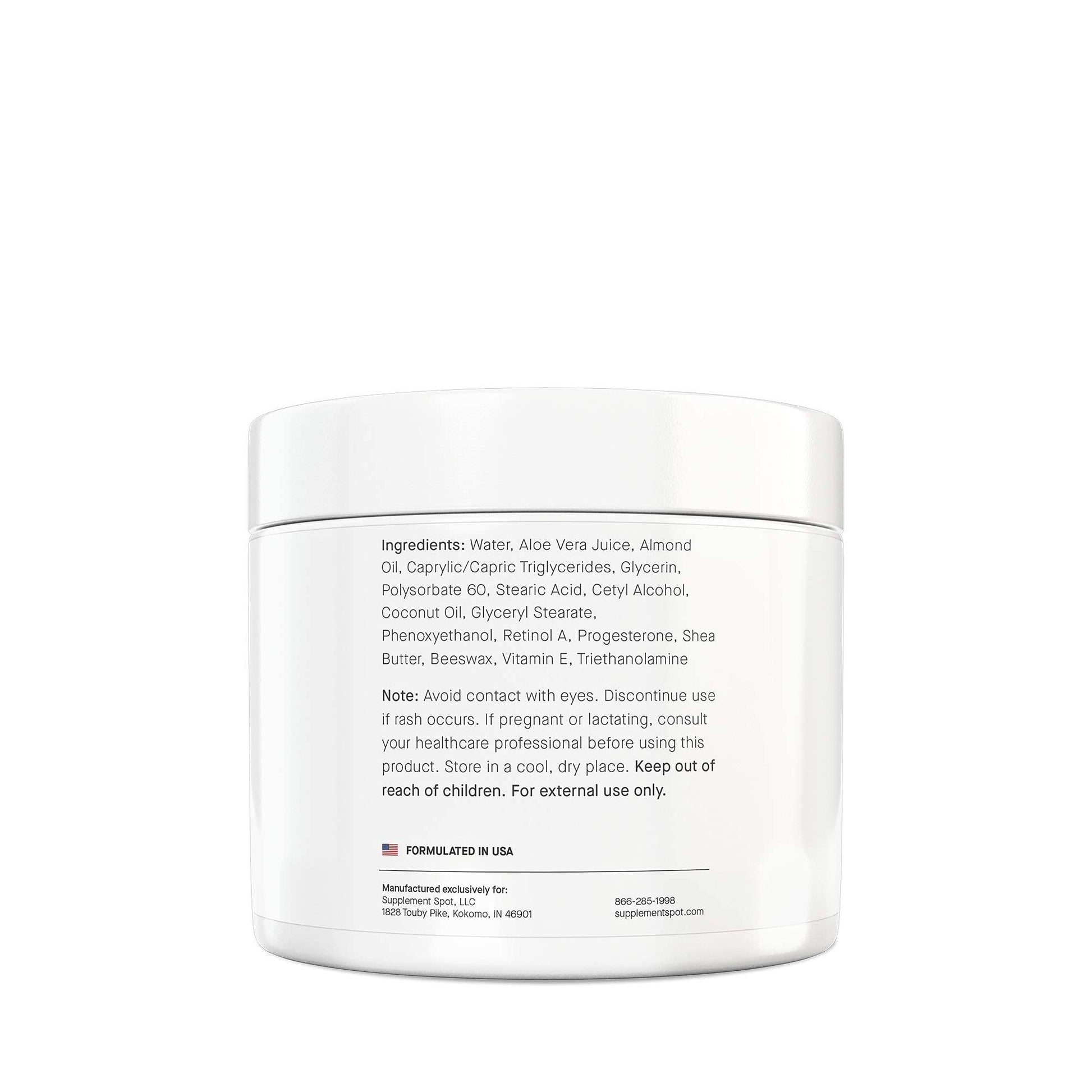 Supplement Spot Natural Progesterone Cream for Women – Micronized Bioidentical Progesterone Cream Supplement Spot