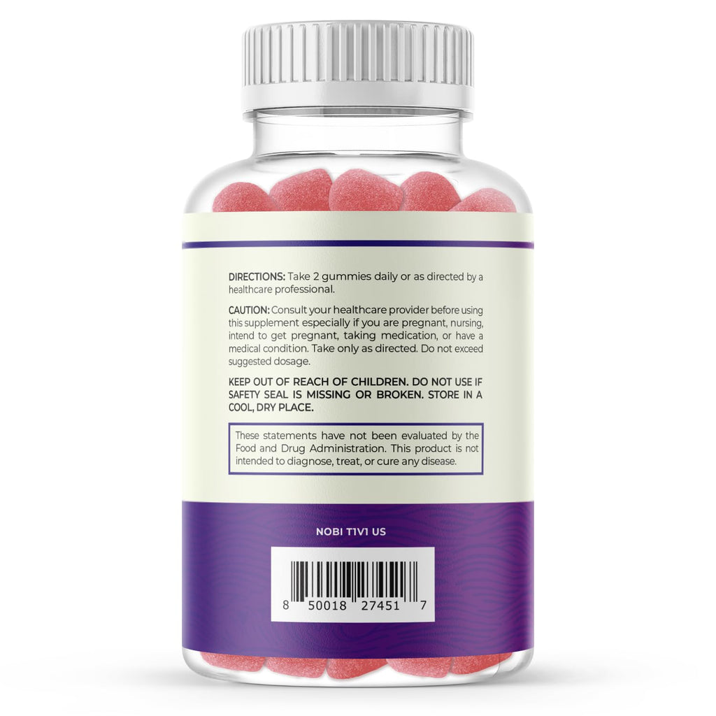 Magnesium Citrate Gummies | 600mg | High Absorption Magnesium for Calm Nobi Nutrition