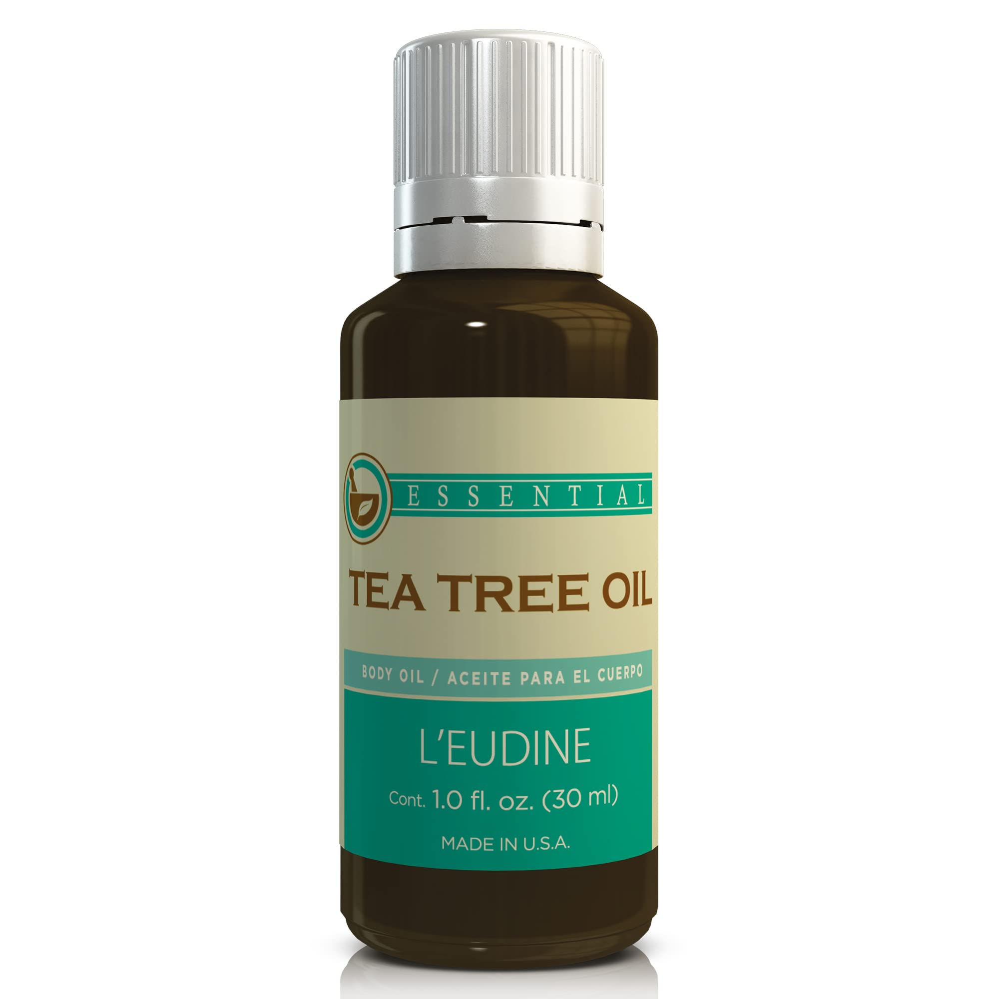 L’EUDINE Tea Tree Oil – 1fl Oz Multipurpose Body Oil for Acne, Toenail Problems, Dandruff, Skin Bites