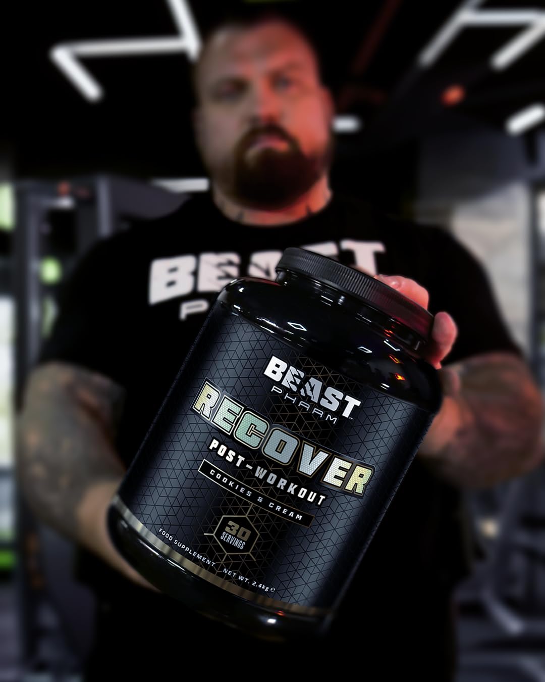 Beast Pharm | Recover Whey Protein Powder | 2.4kg/30 Servings | Cookies & Cream Beast Pharm
