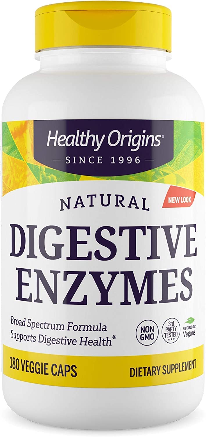 Healthy Origins Digestive Enzymes (NEC) Broad Spectrum - with Protease Healthy Origins