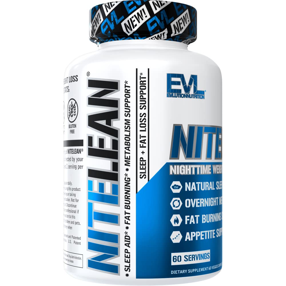 Evlution Nutrition Night Time Fat Burner Support - Overnight Sleep and Weight Loss Support Evlution