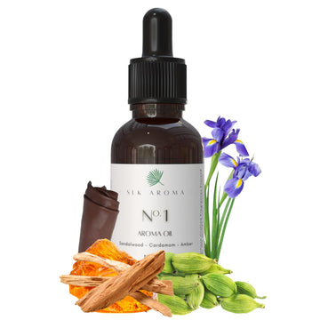SLK Aroma - The No. 1 - Niche Blend of Essential Oils - Sandalwood, Cedarwood, Amber, Musk