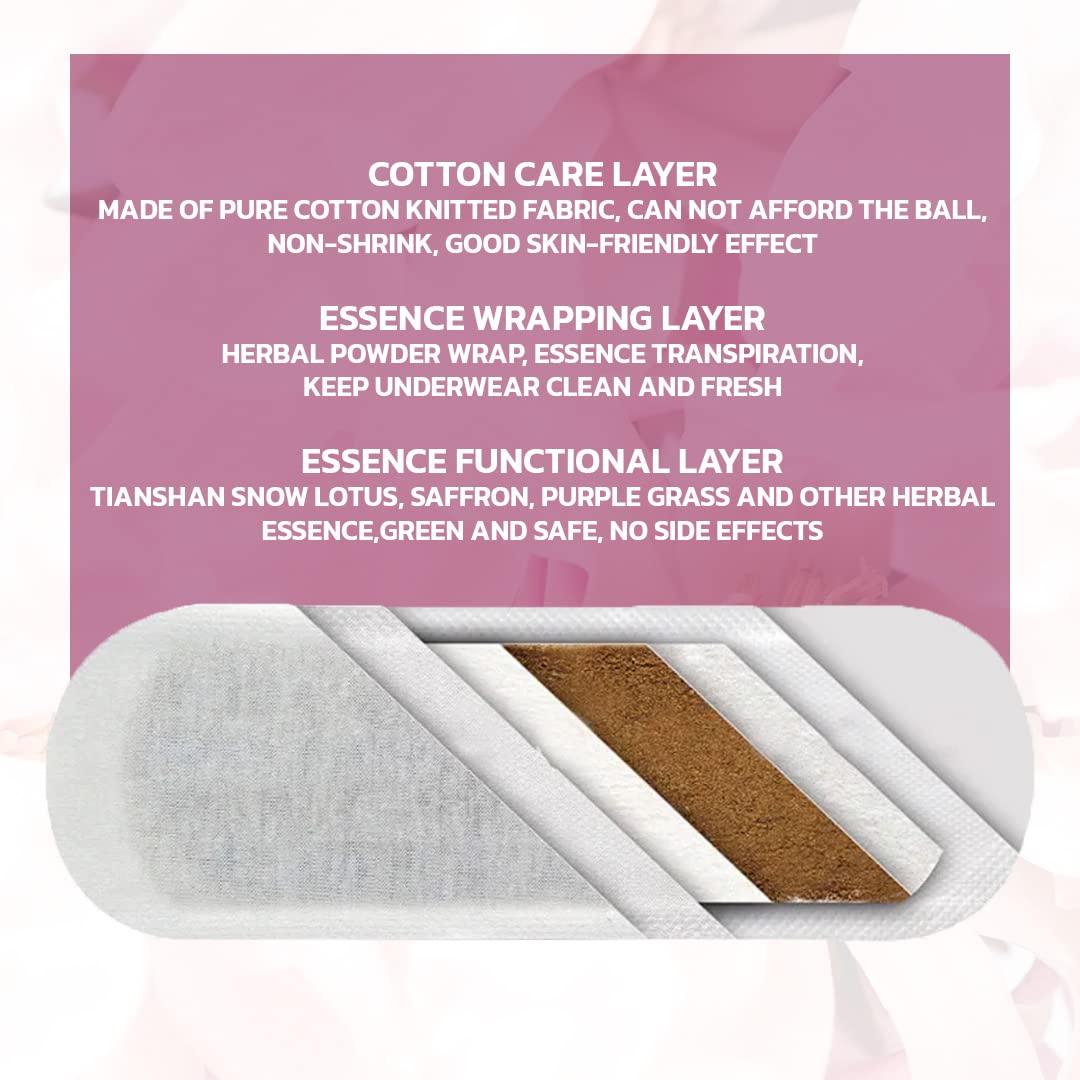 Premium Natural Organic Herbal Cotton Panty Liners for Women - Unscented, Thin, Cruelty-Free Organic Herbal Panty Liner