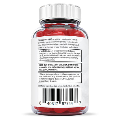 Justified Laboratories (3 Pack X Slim Keto ACV Gummies 1000MG Xslim Vegan Non GMO