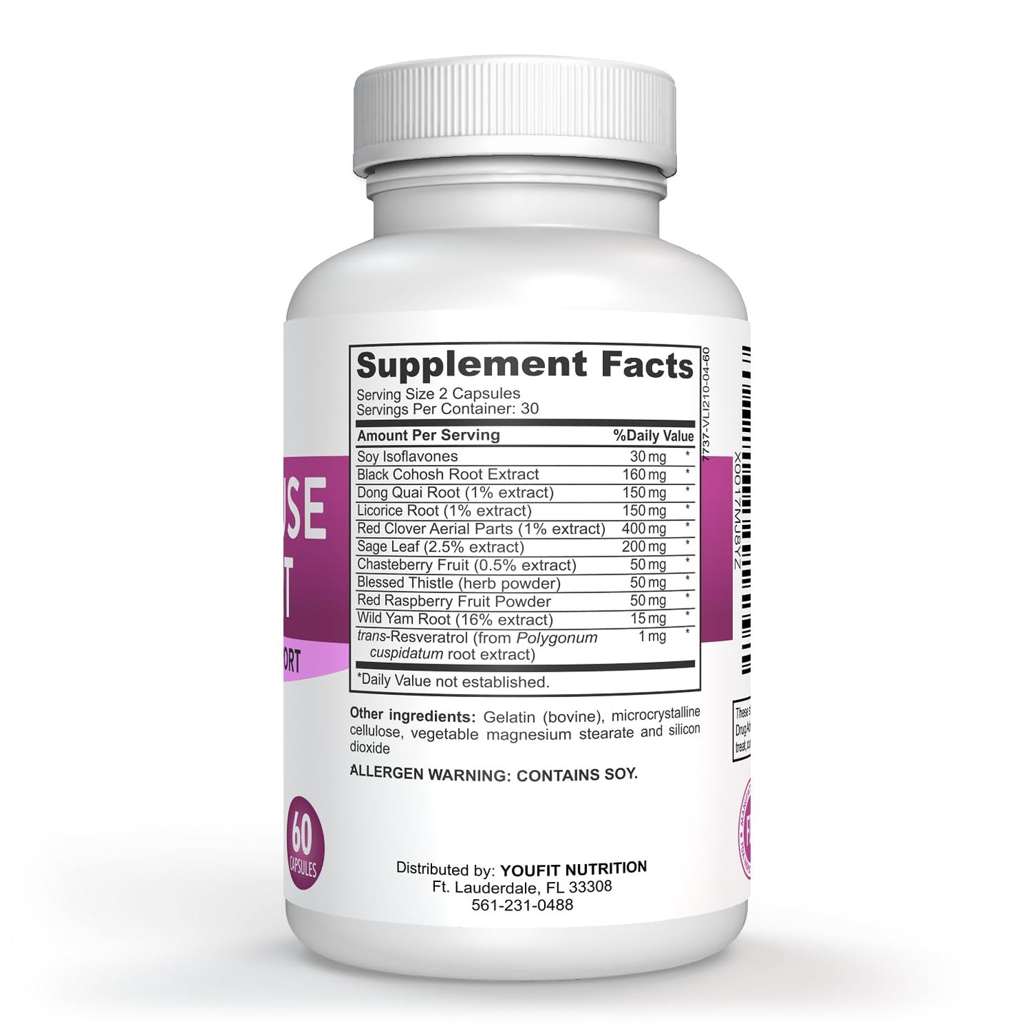 YouFit Nutrition Menopause Relief Capsules for Women - Natural Menopause Supplements