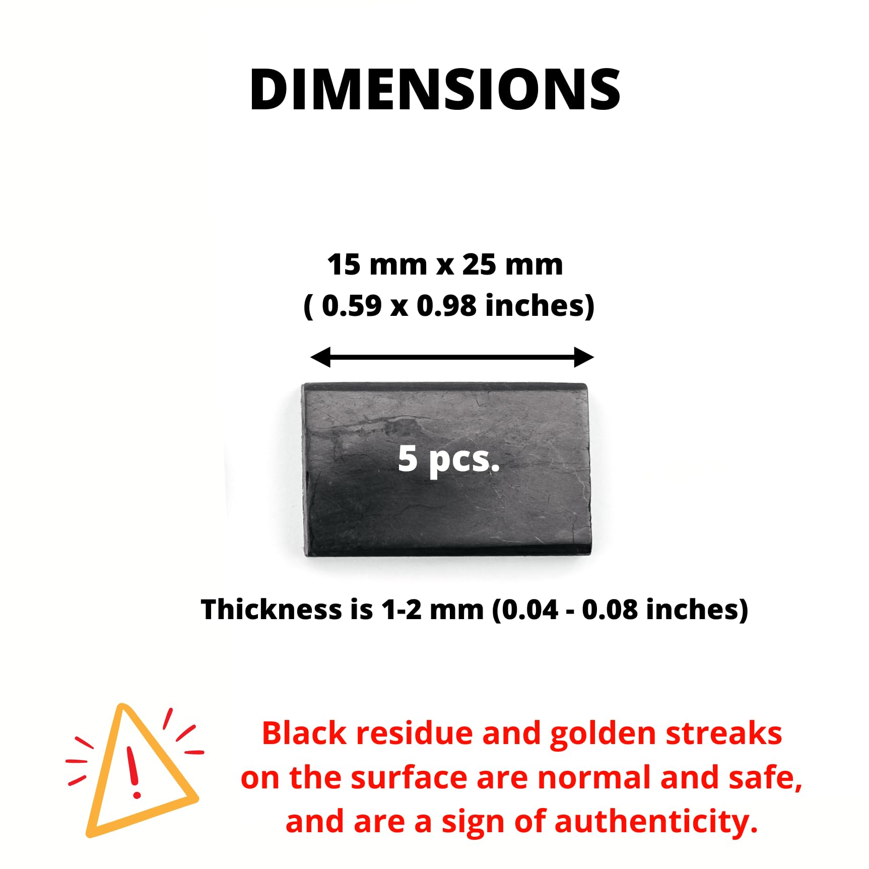 KARELIANMASTERS Shungite Stones Pyramid and Sticker for Phone Set - Crystal Healing Protection KARELIANMASTERS