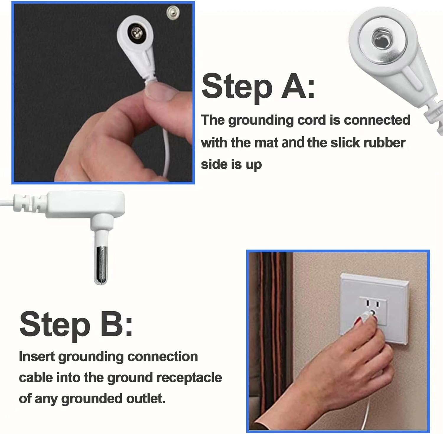 Grounding Wristband Wrist Straps for Therapy Floral Grounding Magnetic Wristband LAXVAPIU