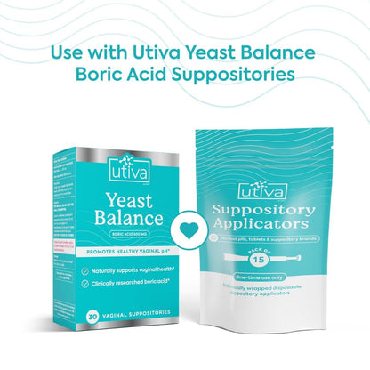 Szio+ Utiva Suppository Applicators – Disposable Vaginal Suppository Applicators – Hygienic Individually