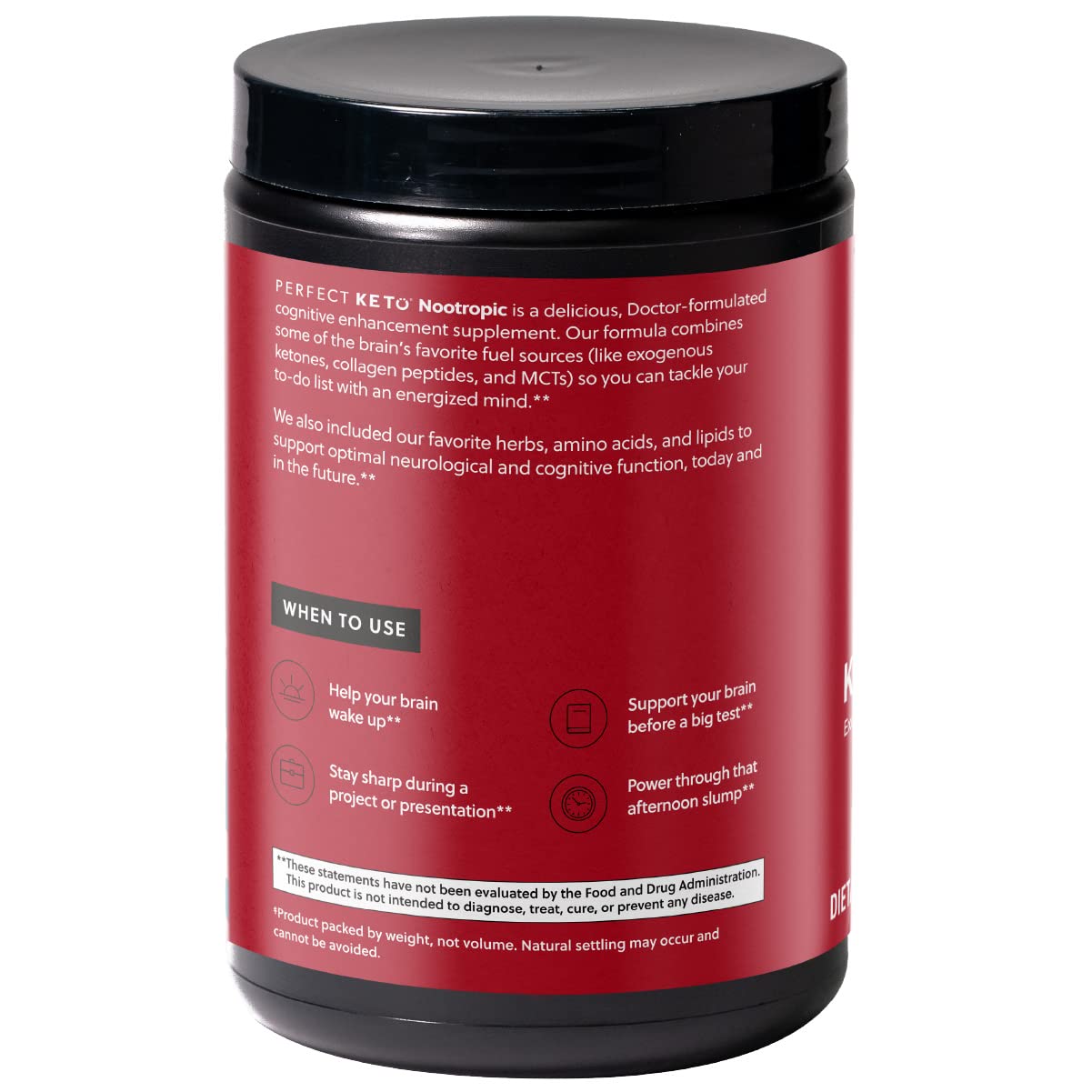 Perfect Keto Nootropic Brain Supplement - Enhance Focus and Energy, Boost Concentrati Perfect Keto