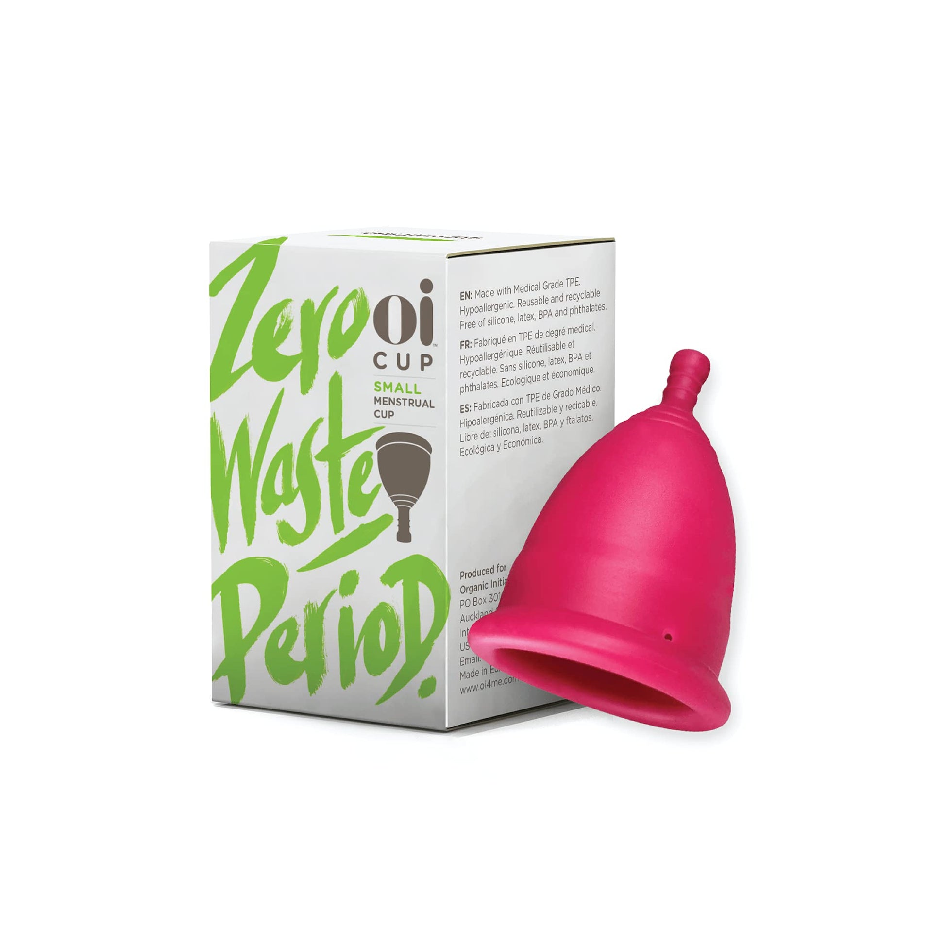 Oi | Organic Initiative - Menstrual Cup | Small - Slim-fit, Wear for 12 hrs | Reusable, Leak Free (17 ml)