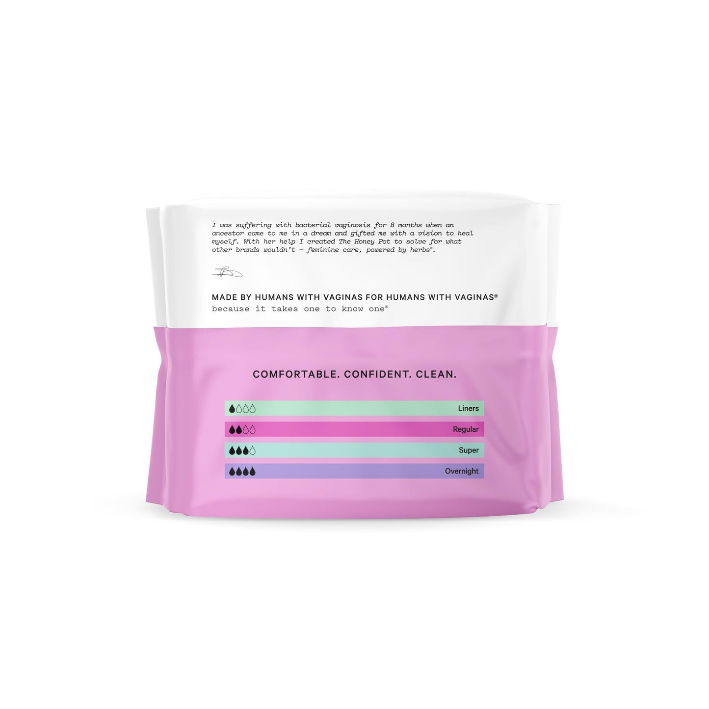 The Honey Pot Company - Non-Herbal Regular Flow Pads with Wings - Organic Pads for Women
