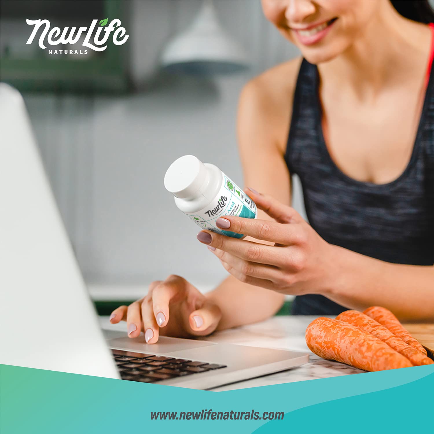 NewLife Naturals Boric Acid Vaginal Suppositories with Aloe Vera & FOS Prebiotic | Women's pH Balance Pills NewLife Naturals