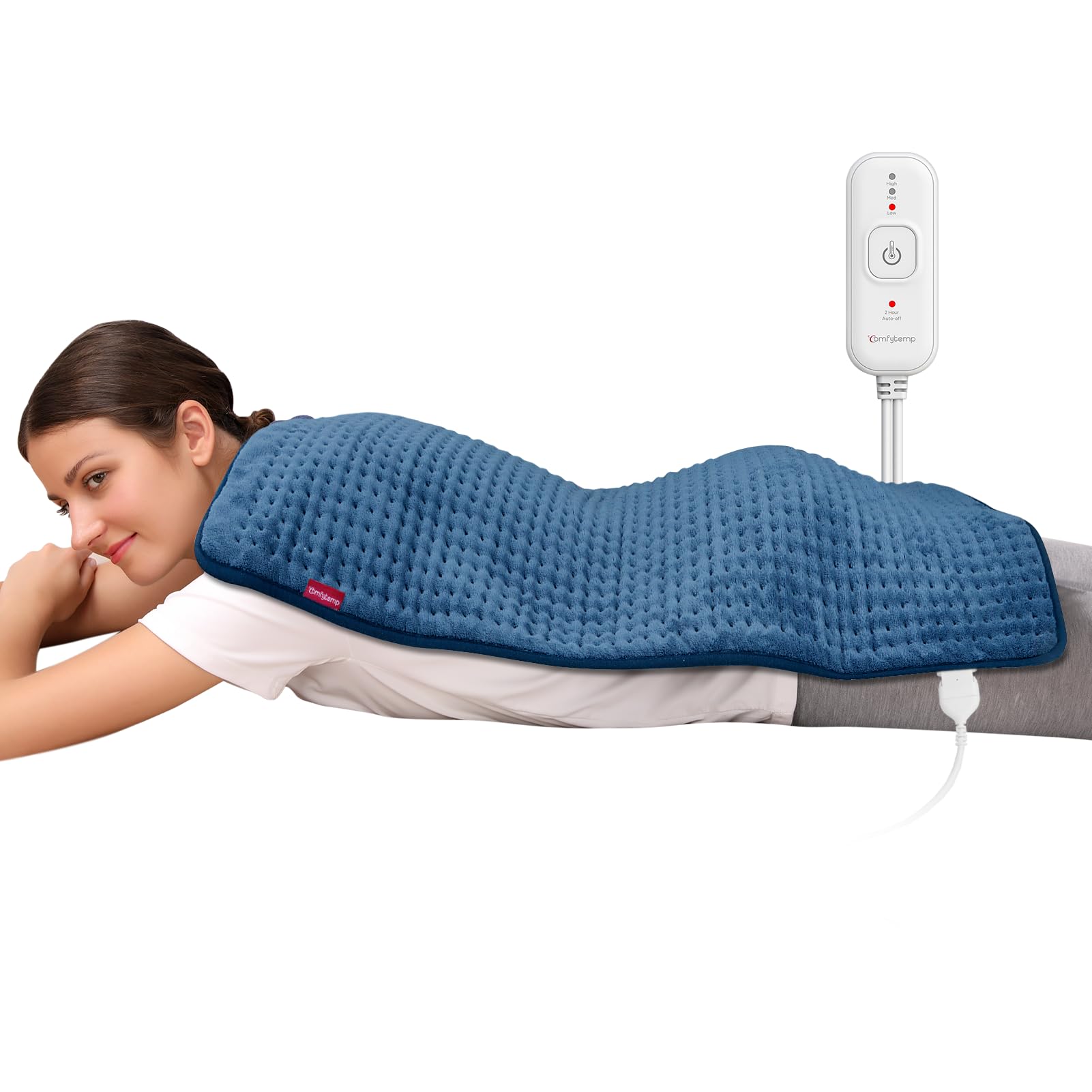 Comfytemp Heating Pad for Back Pain Relief - FSA HSA Eligible Extra Large Heating Pad XXL