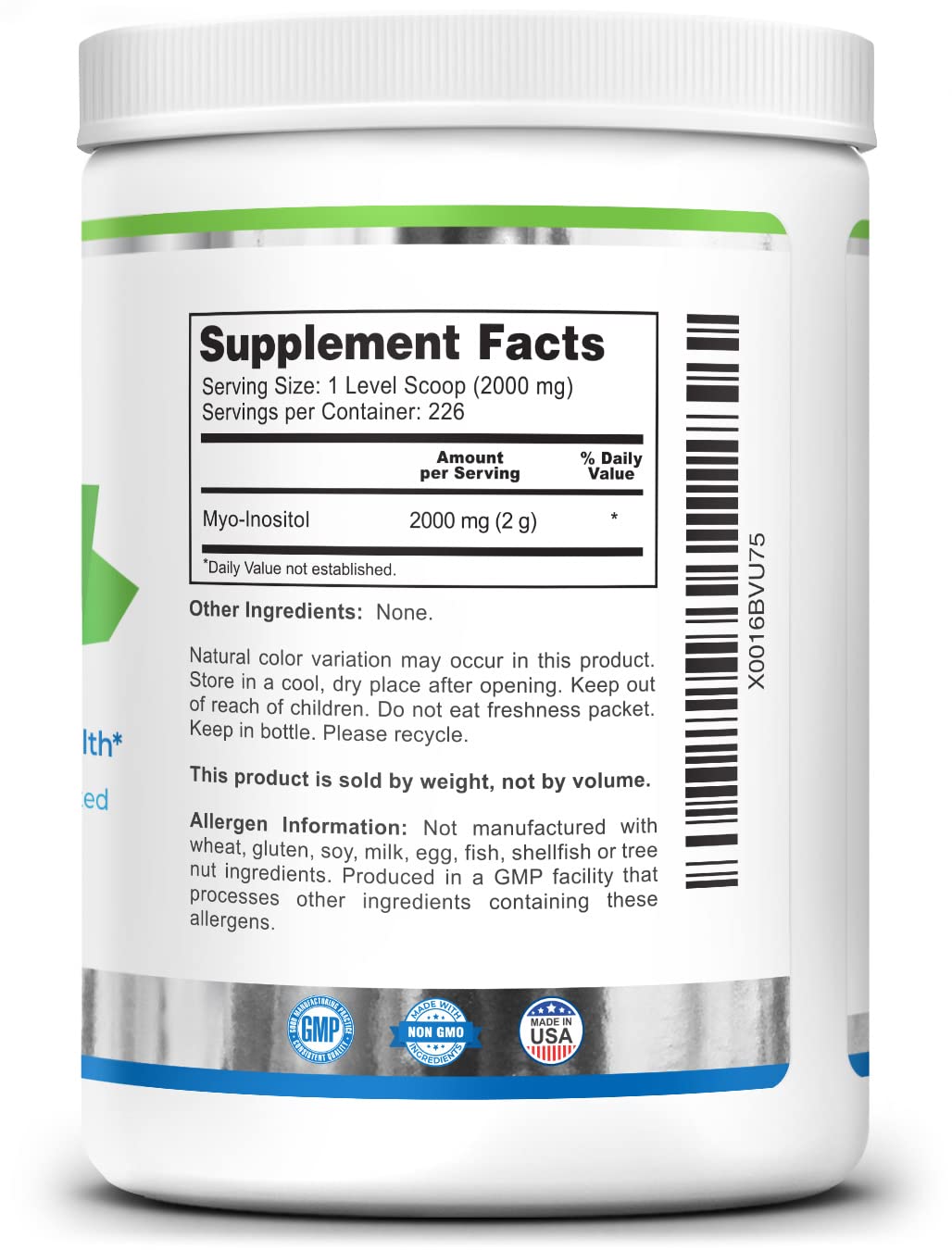 Zazzee Myo-Inositol Powder and Extra Strength Prenatal DHA Zazzee