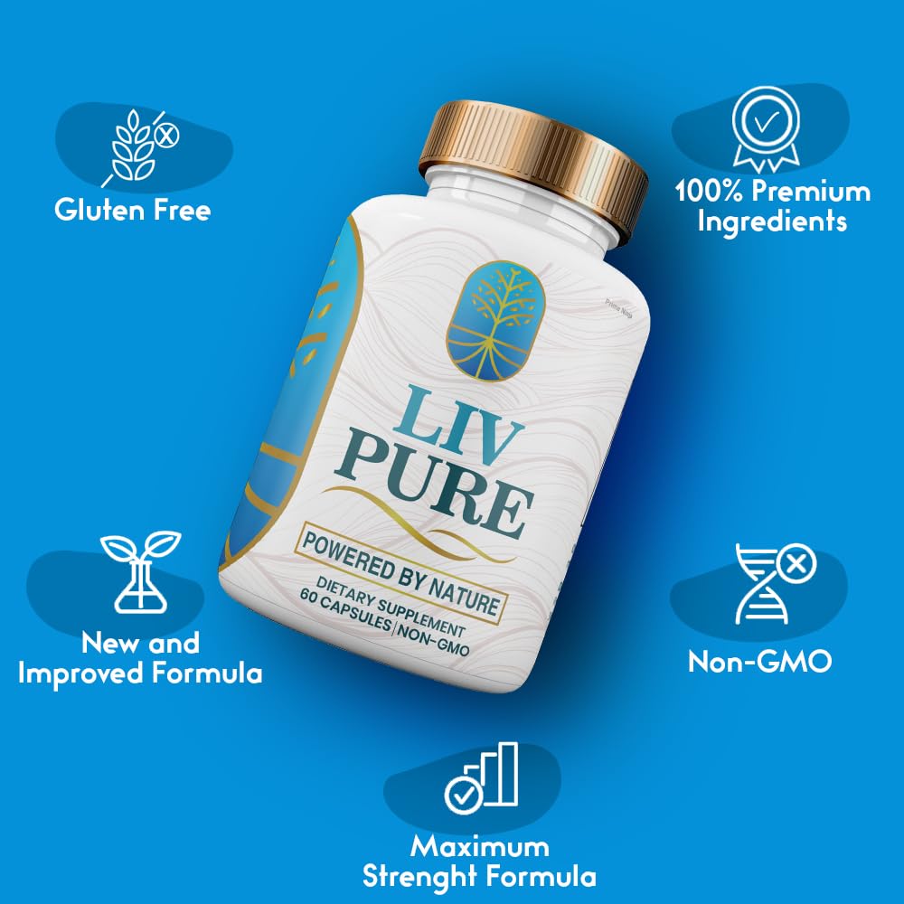 Liv Pure, Liv Pure Powered by Nature, Natural Liver Support Cleanse Recovery Liv Pure Pills Prime Ninja