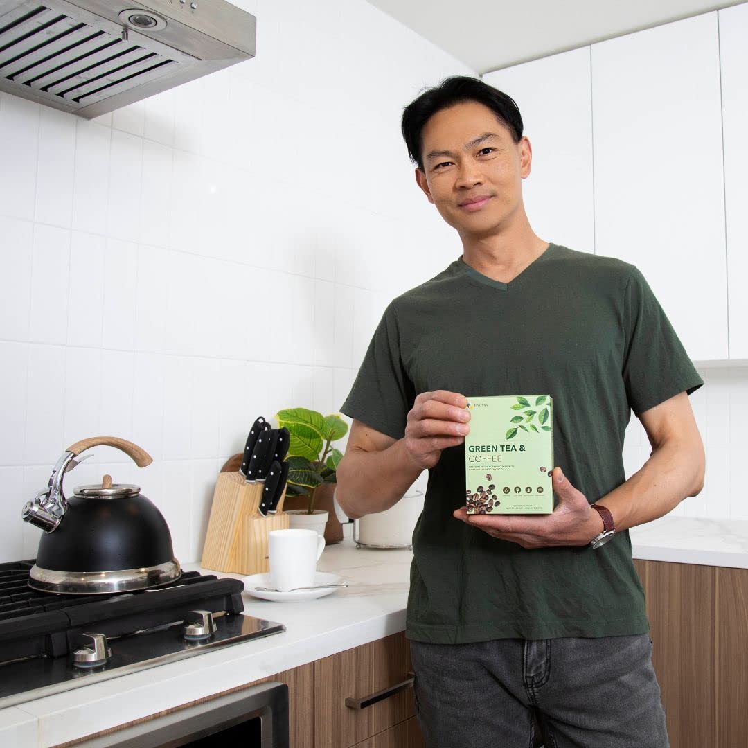 Fine USA Green Tea & Coffee | Clean Energy & Focus | Boost Metabolism | Catechins