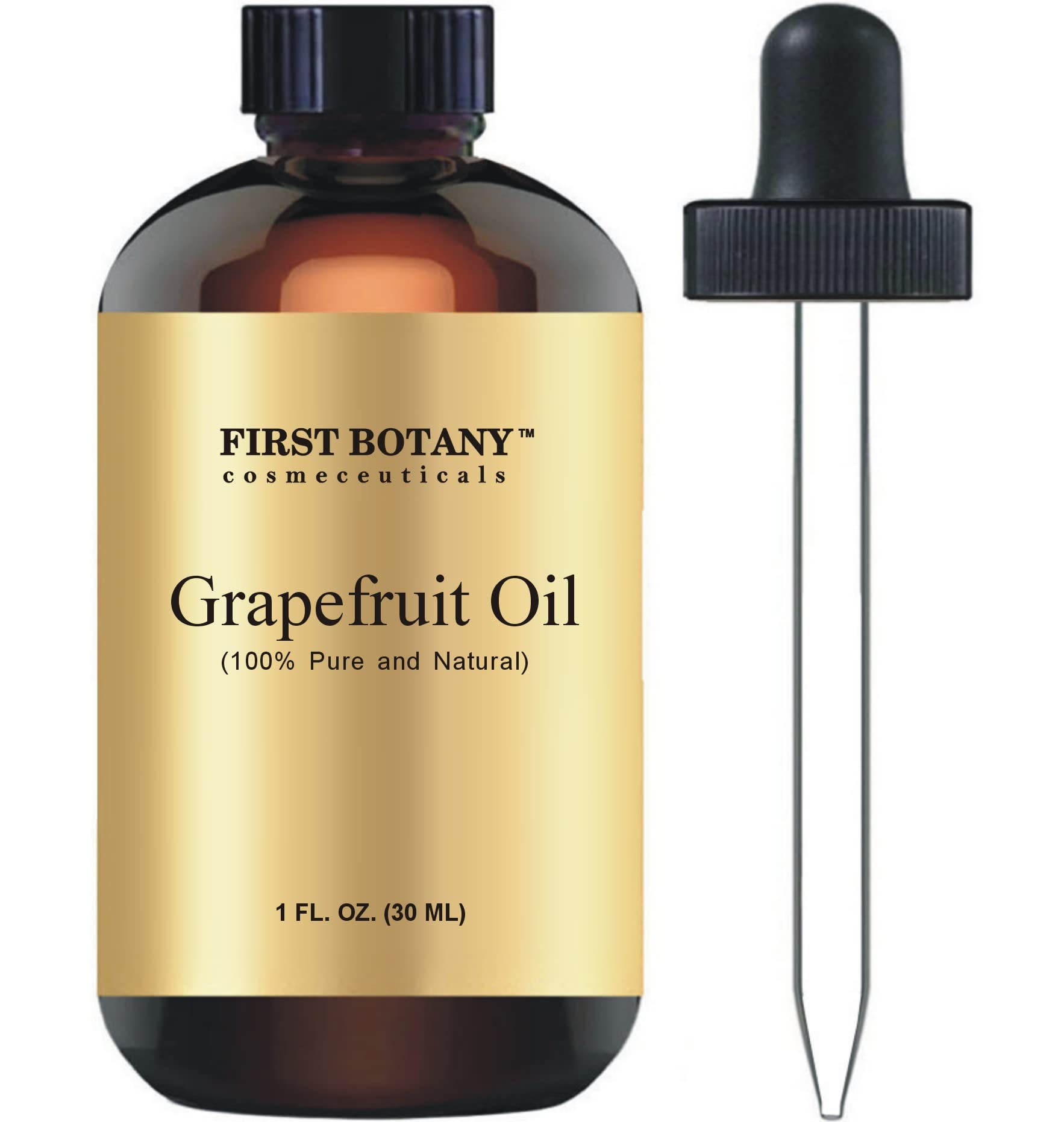 100% Pure Essential Oil - Premium Oil for Aromatherapy, Massage, Topical & Household Uses - 1 fl oz (Grapefruit)