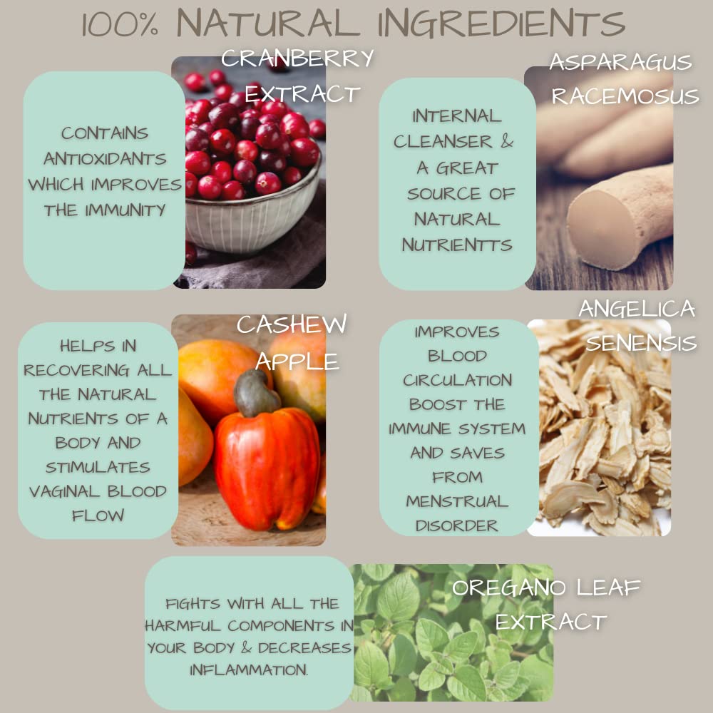 Herbal-avRay Natural Vaginal PH Balance for Women Pills – Supports Vaginal Health Herbal-avRay