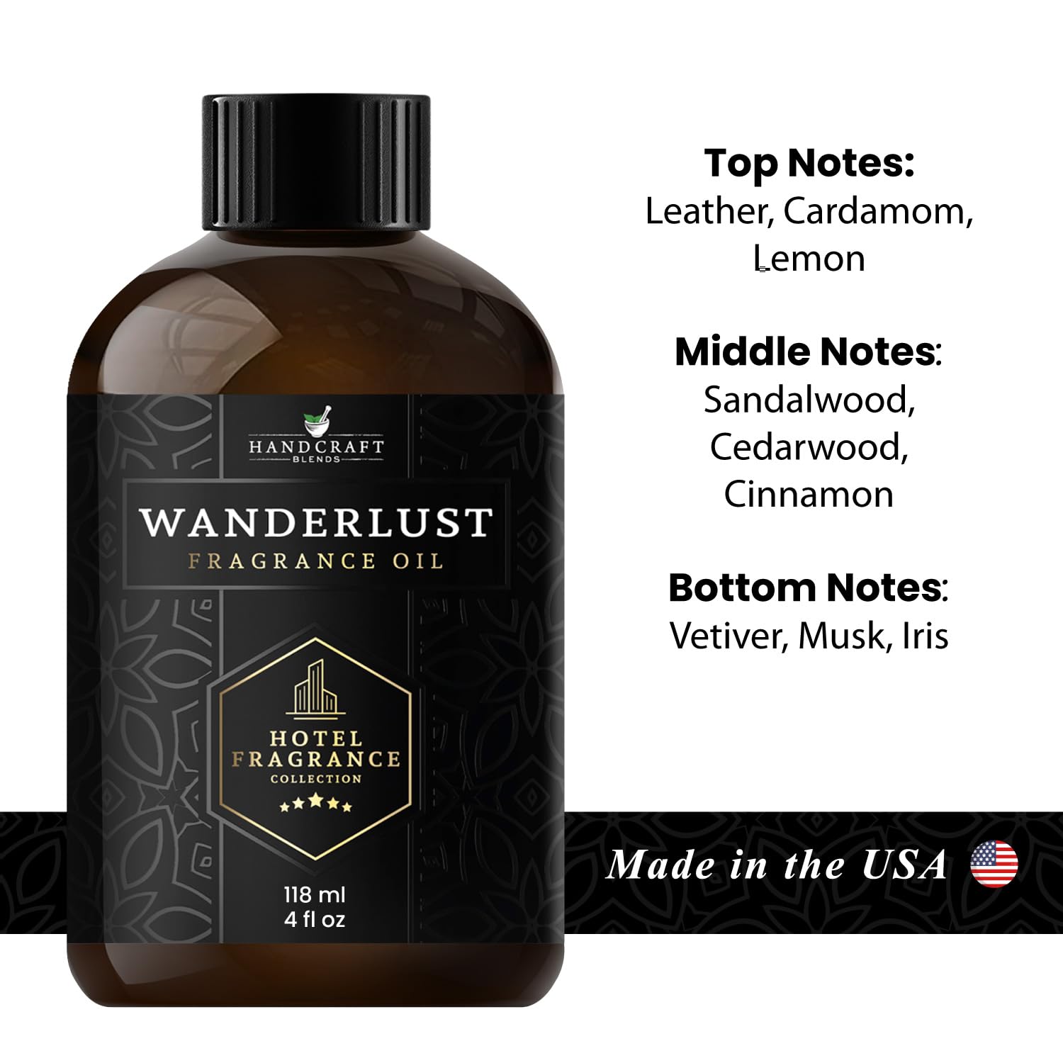 Handcraft Blends Hotel Fragrance Oil Wanderlust Scent – Luxury Hotel Collection Diffuser Oil Scents Handcraft Blends