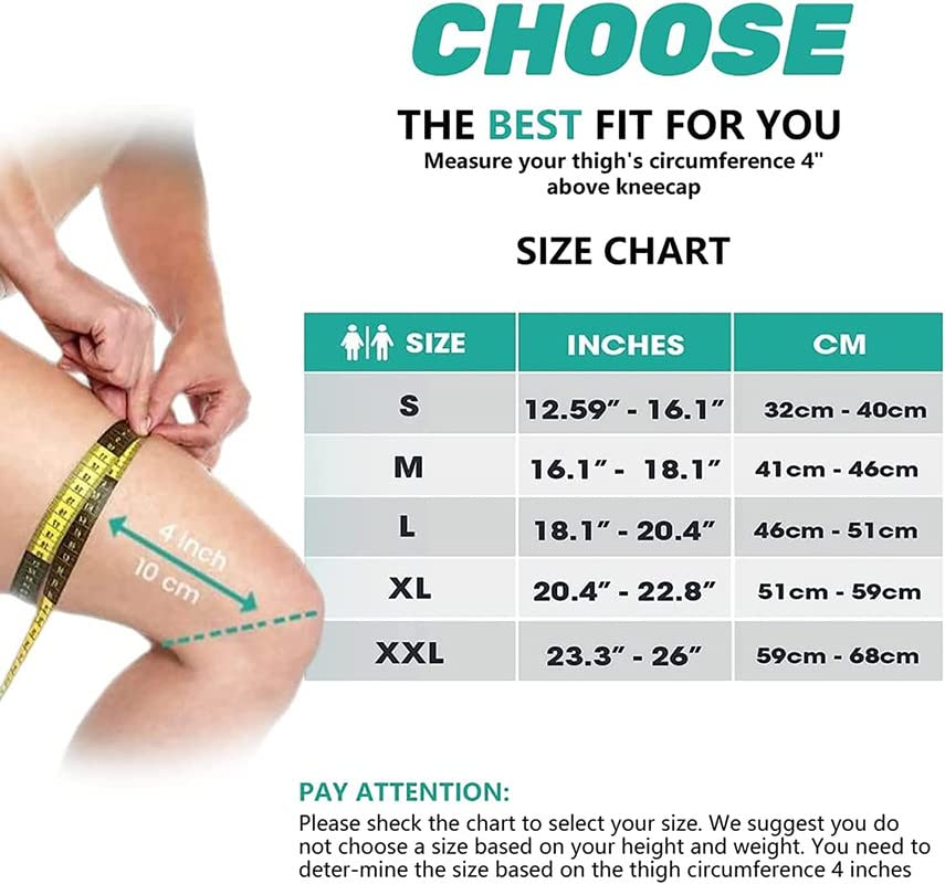 KNEECA Tourmaline Acupressure Selfheating Knee Sleeve, Tourmaline Acupressure Self