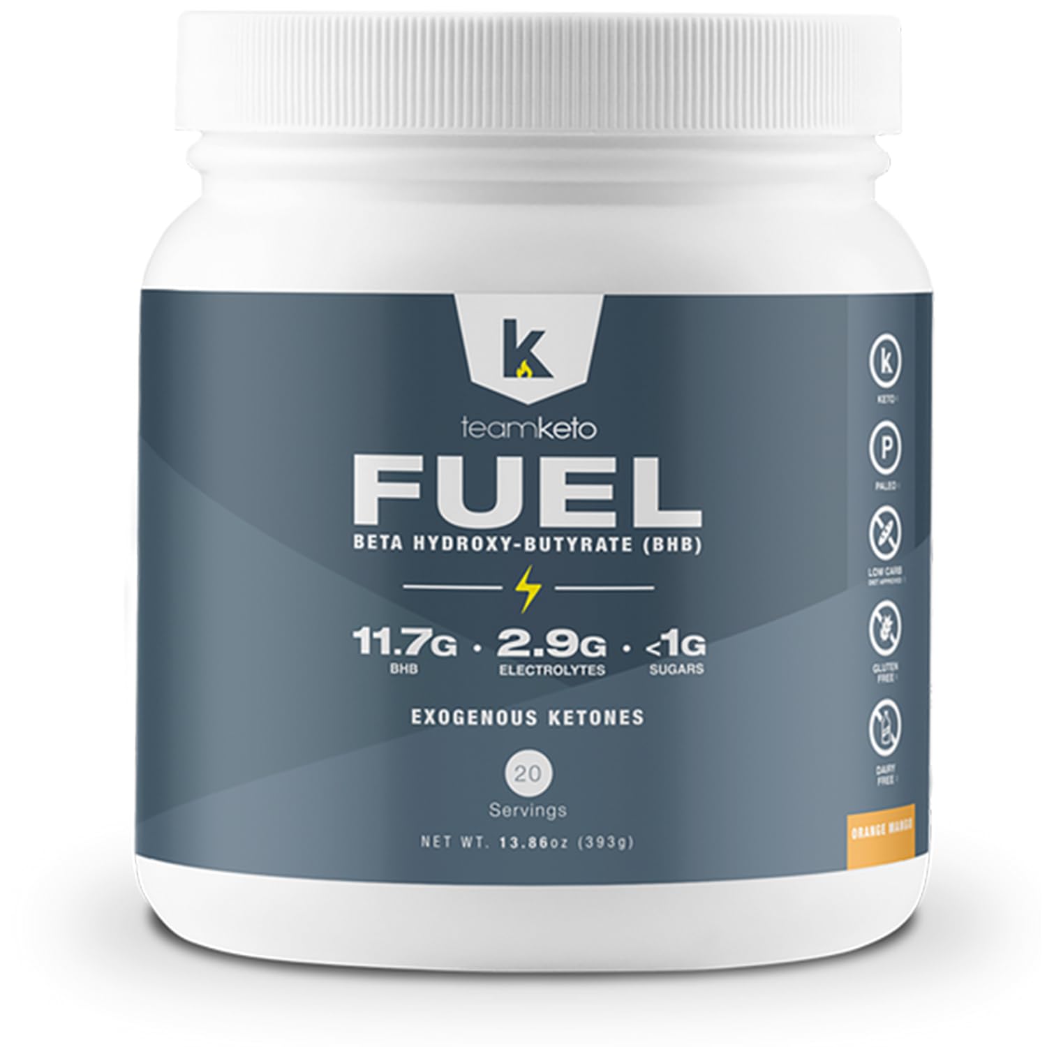 TeamKeto exogenous Ketones Powder, Pure Keto BHB Salts | Dairy & Gluten Free-Best Keto