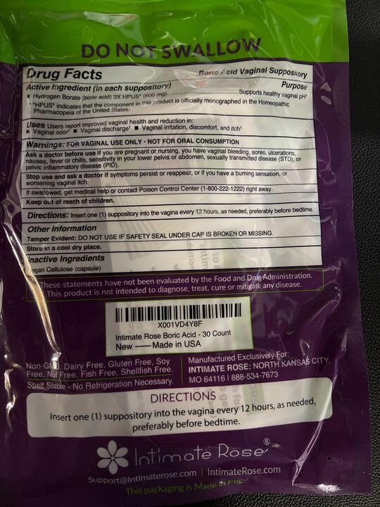 Intimate Rose Combo Pack! Flora Bloom Probiotics for Women (One Bottle) and Boric Balance Boric Acid Intimate Rose