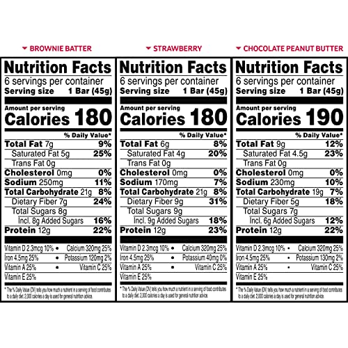 Kellogg's Special K Protein Meal Bars, Meal Replacement, Bulk Protein Snacks, Variety Pack