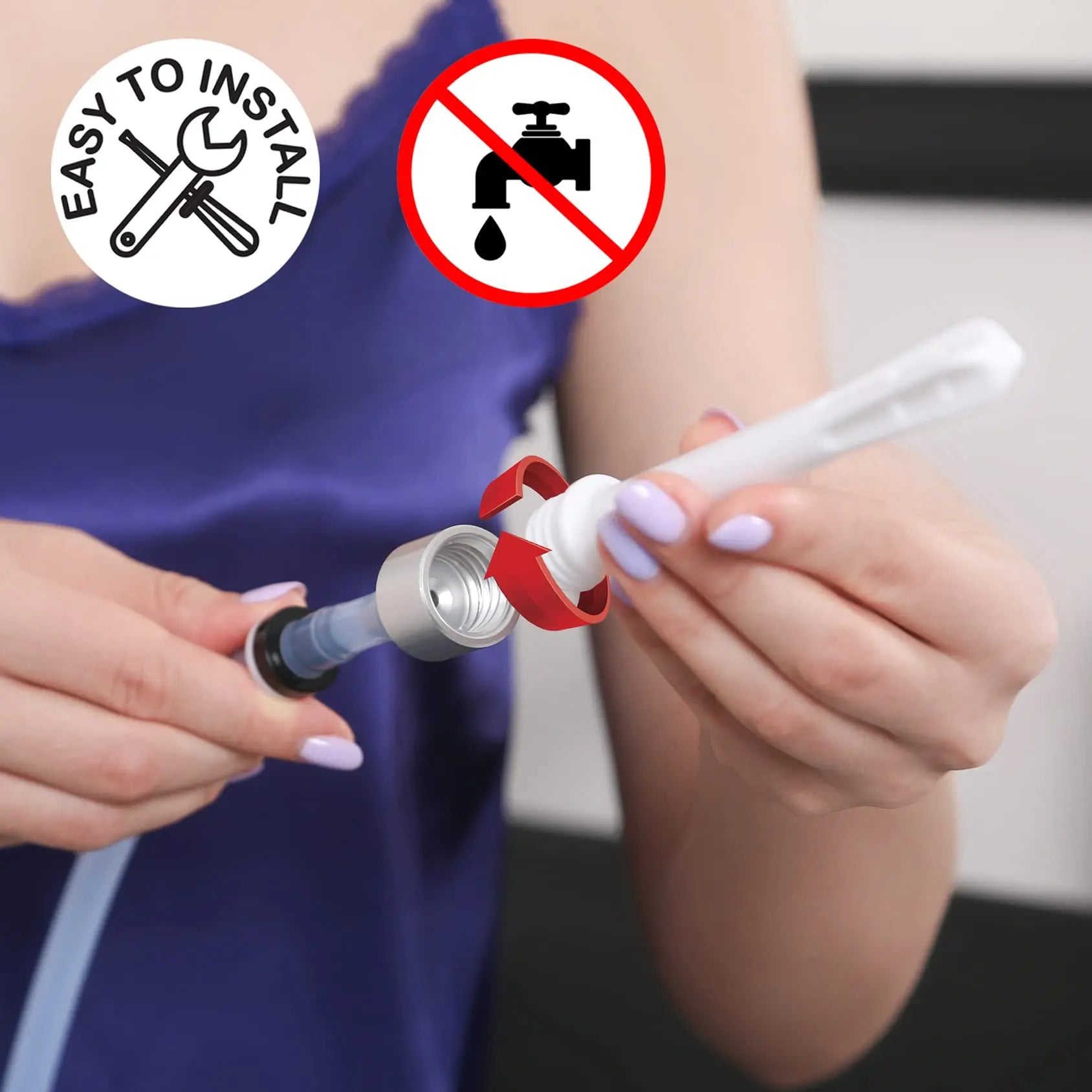 RVDKBULB Natural Vaginal Cleansing System with 3 One-Way Valves - Vaginal Douche for Women RVDKBULB