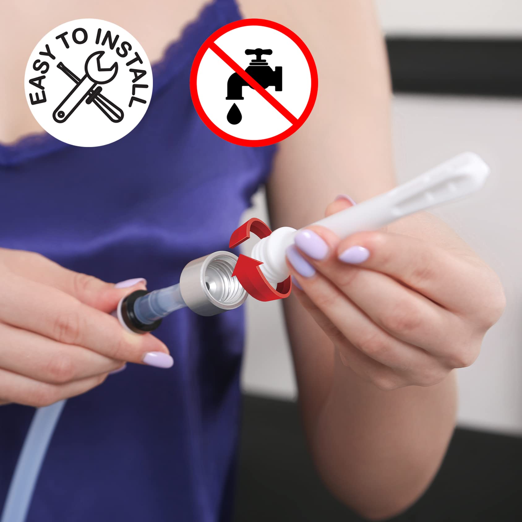 RVDKBULB Natural Vaginal Cleansing System with 3 One-Way Valves - Vaginal Douche for Women RVDKBULB