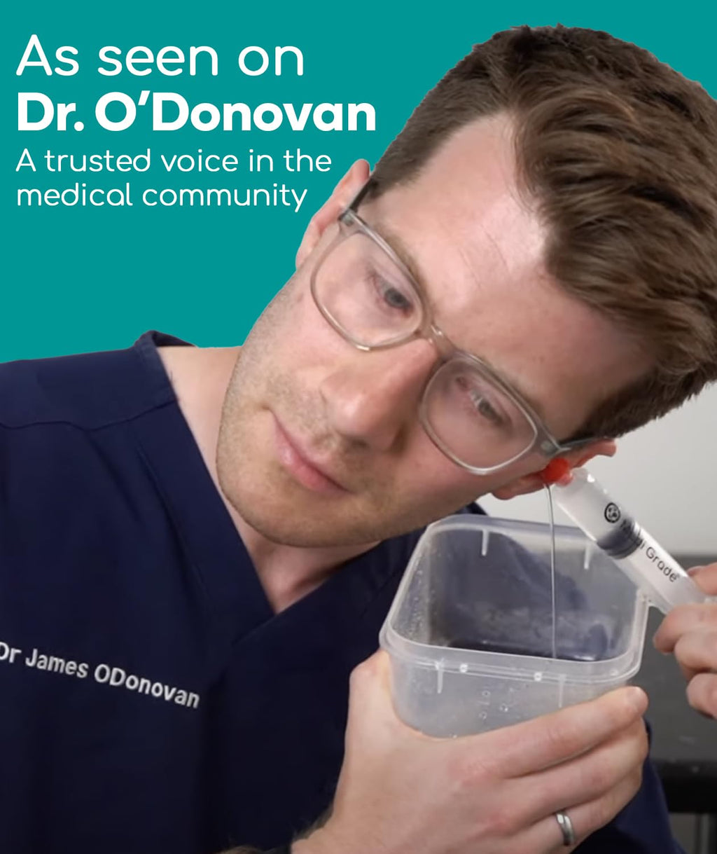 Medi Grade Ear Syringe Ear Wax Removal Kit with 3 Quad-stream Tips