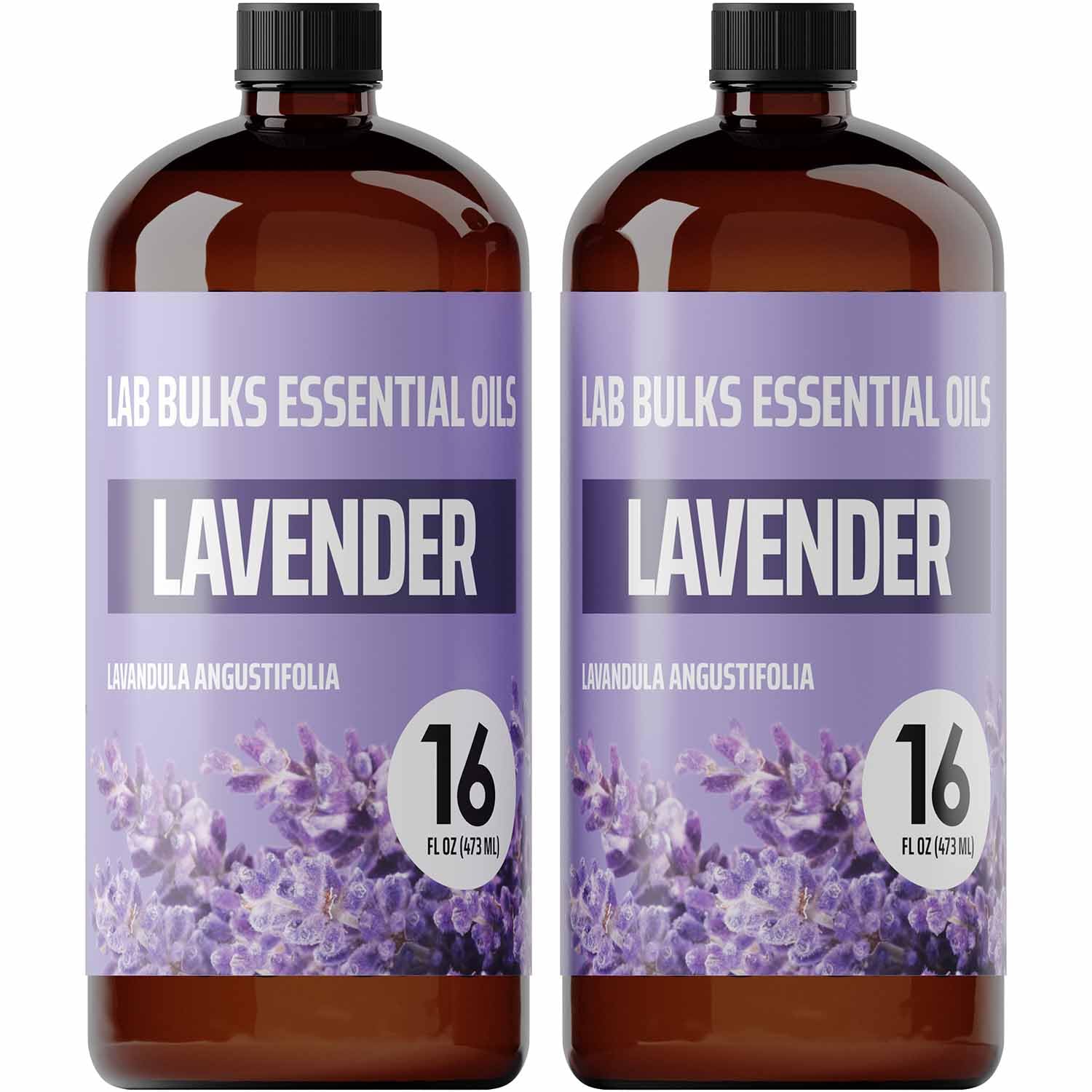 LAB BULKS ESSENTIAL OIL - Lavender Oil 16 Ounce Bottle for Diffusers, Home Care, Candles, Aromatherapy