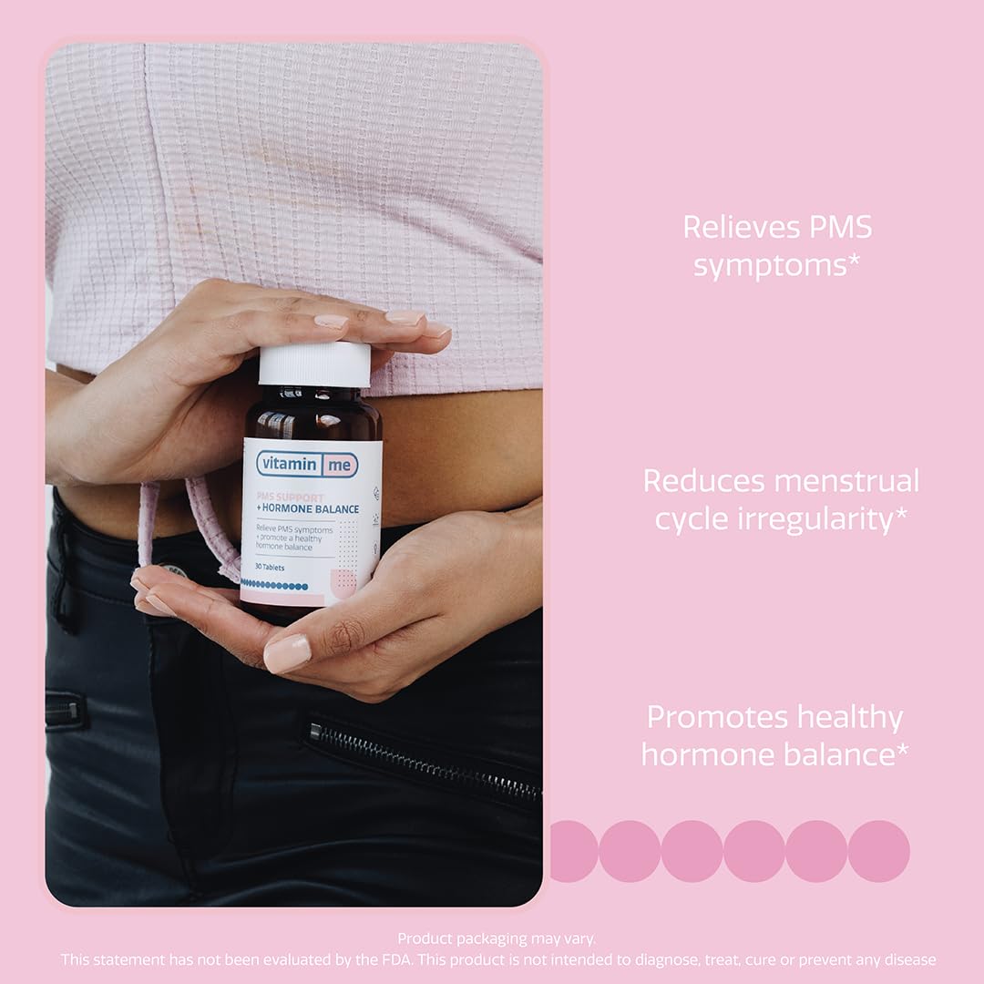 VitaminMe - PMS + Hormone Balance | Balance Estrogen & Support Menopause, Bloating, Acne & PMS Relief VitaminMe