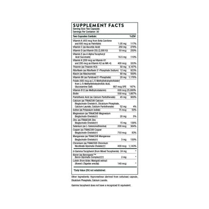 THORNE Basic Nutrients 2/Day - Comprehensive Daily Multivitamin with Optimal Bioavailab