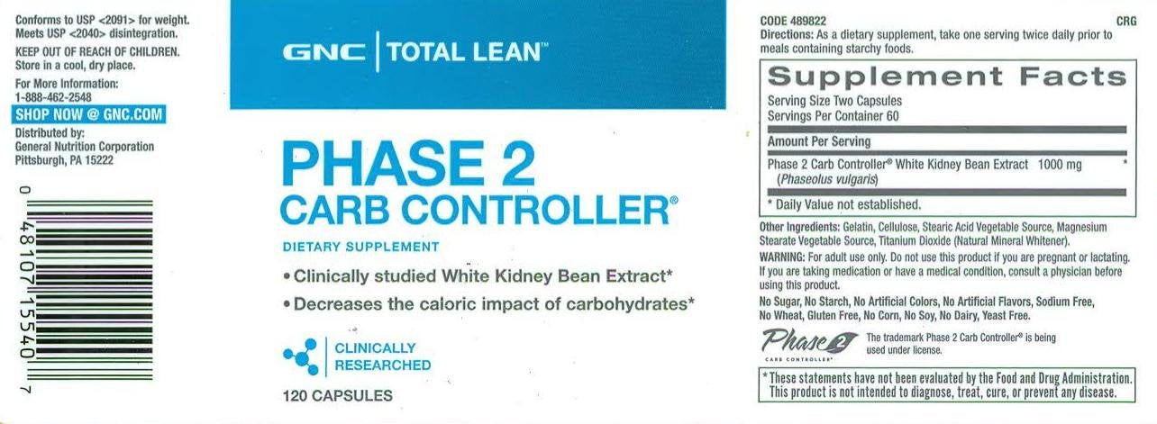 GNC Total Lean Phase 2 Carb Controller | Decreases Calorie Impact from Carbohydrates GNC