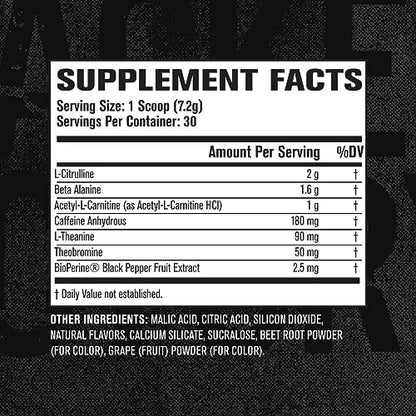 Jacked Factory NITROSURGE Shred Pre Workout Supplement - Energy Booster, Instant