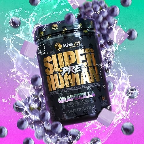 ALPHA LION Superhuman Pre Workout Powder, Beta Alanine, L-Taurine & Tri-Source ALPHA LION