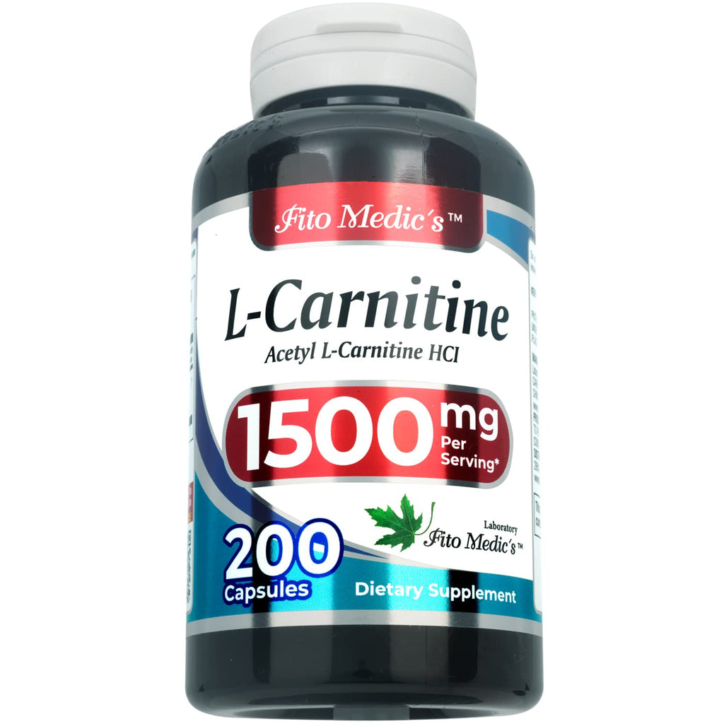 Lab - l carnitine - 1500 mg per Serving, 200 Capsules, l-carnitine - High Potency of - Acetyl
