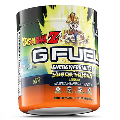 G fuel Dragon Ball Z Energy Powder, Sugar Free, Clean Caffeine Focus Supplement