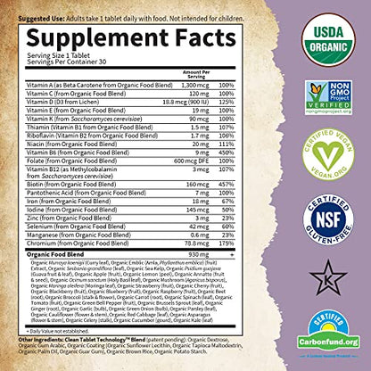 Garden of Life Organics Prenatal Vitamin: Folate for Energy & Healthy Fetal Development
