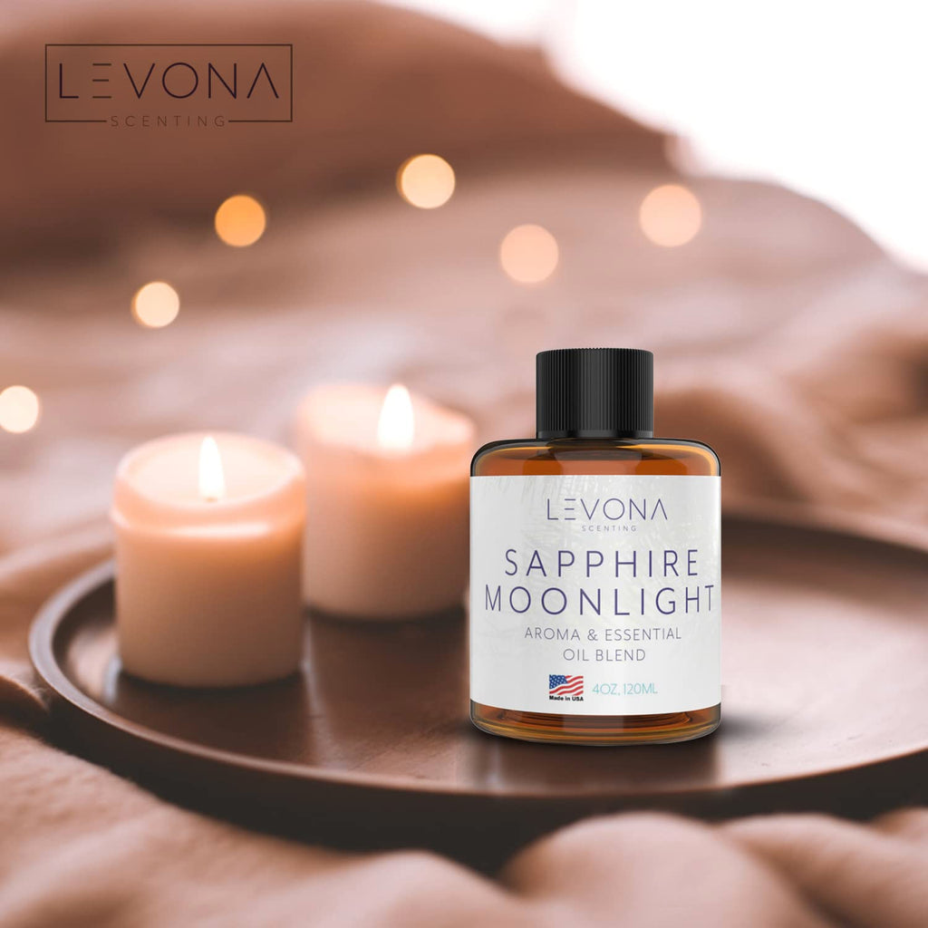 Levona Scent Pure Essential Oils For Diffusers For Home, Hotel & Office - Sapphire Moonlight Essential Oil