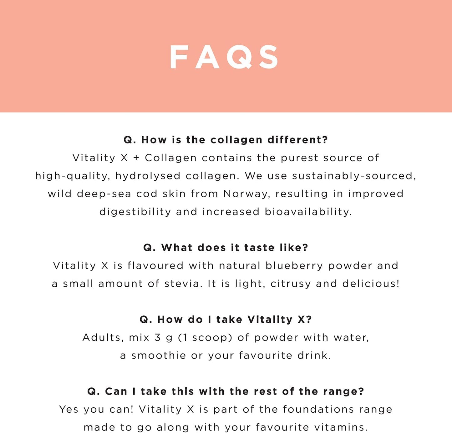 JSHealth Vitamins Vitality X + Collagen - Beauty Powder Supplement with Vitamins C & E
