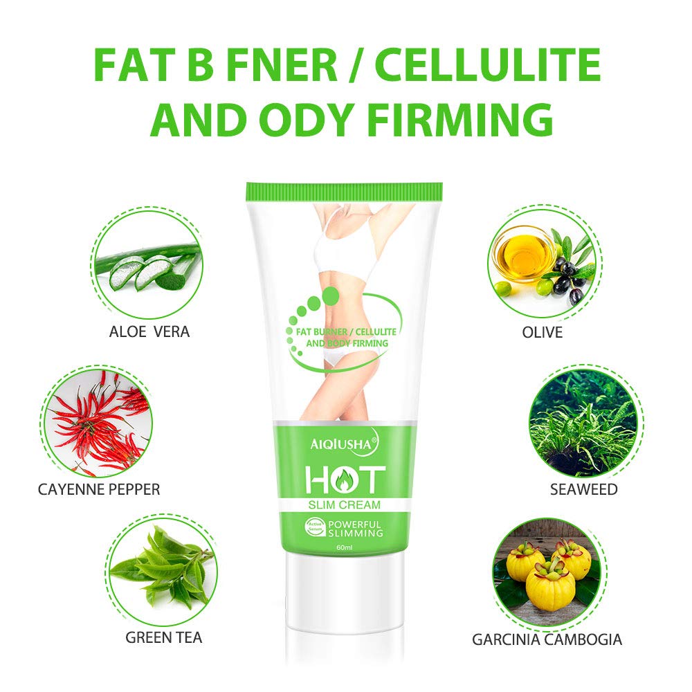 Hot Cream, Cellulite Slimming & Firming Cream, Abdominal Fat Burner, Deep Tissue Massag