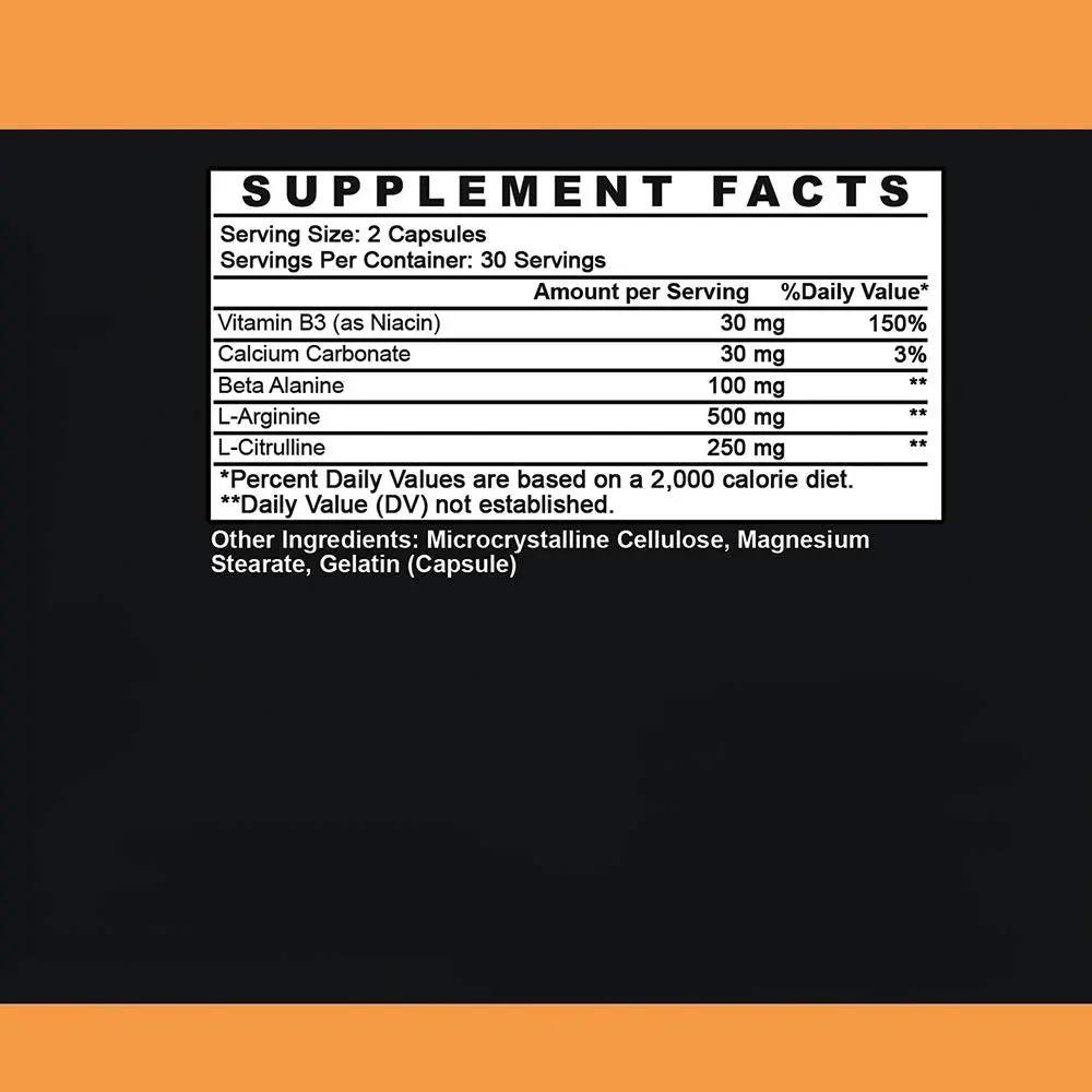 Angry Supplements Monster Girl N.O. Women’s Nitric Oxide Booster Capsules, Boost Energy