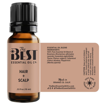 The Best Hair + Scalp Essential Oil Blend- Premium Grade- 100% Pure & Natural for Aromatherapy