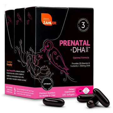 YHN Prenatal DHA, Prenatal Vitamins for Mother and Child, Certified Kosher, 180 Count
